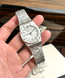 audemars piguet royal oak white dial automatic 34mm