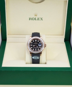 Rolex yacht-master custom gold wrapped with moissanite baguette diamond hong kong 40mm