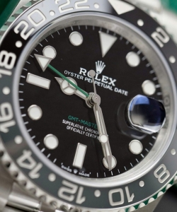 Rolex gmt-master ii 126710grnr black dial 41mm