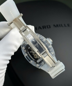 Richard Mille rm055 sapphire crystal rubber strap 45mm