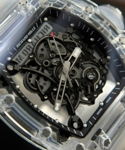 Richard Mille rm055 sapphire crystal rubber strap 45mm