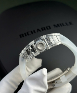 Richard Mille rm055 sapphire crystal rubber strap 45mm