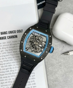 Richard Mille rm055 full carbon case rubber strap 45mm