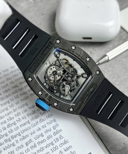 Richard Mille rm055 full carbon case rubber strap 45mm