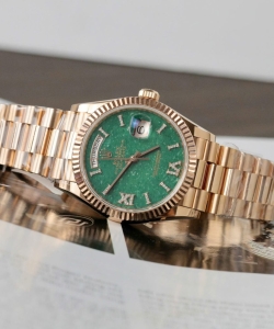 Rolex day-date 128235 dial aventurine custom gold wrapped 36mm