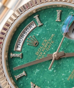 Rolex day-date 128235 dial aventurine custom gold wrapped 36mm