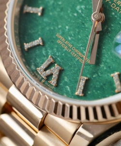 Rolex day-date 128235 dial aventurine custom gold wrapped 36mm