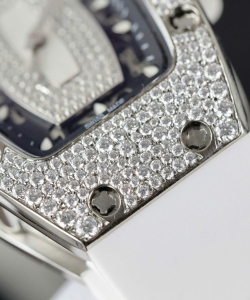 Richard Mille rm007 white custom full moissanite diamonds hong kong 36mm