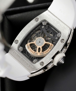 Richard Mille rm007 white custom full moissanite diamonds hong kong 36mm