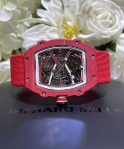 Richard Mille rm67-02 red carbon weight 37 grams 38.7 47.52mm