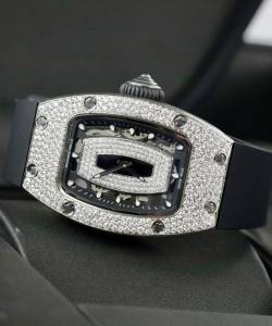 Richard Mille rm007 moissanite diamonds custom 36mm