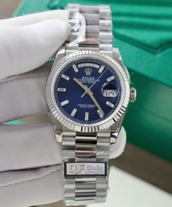 Rolex day-date 128236 blue dial weight 158gram 36mm