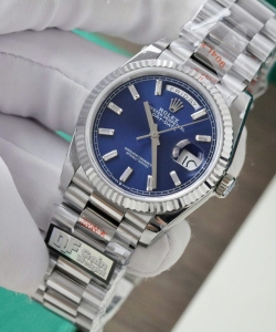 Rolex day-date 128236 blue dial weight 158gram 36mm