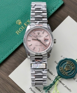 Rolex day-date 128236 pink dial weight 158 grams 36mm