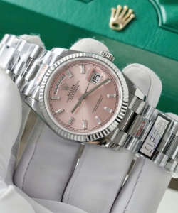 Rolex day-date 128236 pink dial weight 158 grams 36mm