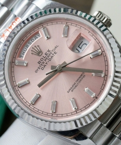 Rolex day-date 128236 pink dial weight 158 grams 36mm