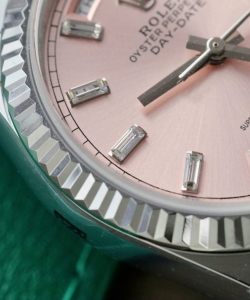 Rolex day-date 128236 pink dial weight 158 grams 36mm