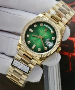 Rolex day-date 128238 dial green ombre weight 158 grams 36mm