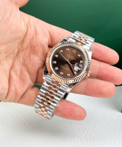 Rolex datejust 126331 dial chocolate jubilee strap 41mm