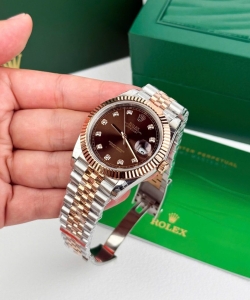 Rolex datejust 126331 dial chocolate jubilee strap 41mm