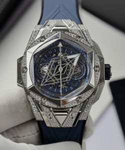 hublot big bang sang bleu ii watch blue 44mm