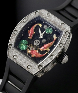 Richard Mille rubber strap black 42mm