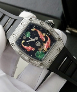 Richard Mille rubber strap black 42mm