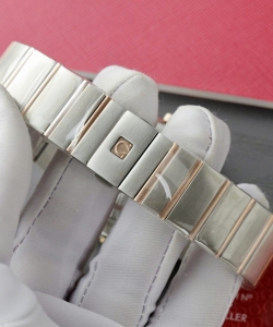 omega constellation co-axial clone white dial metal strap 38mm