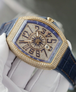 franck muller v45 blue dial 45mm