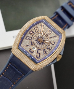 franck muller v45 blue dial 45mm