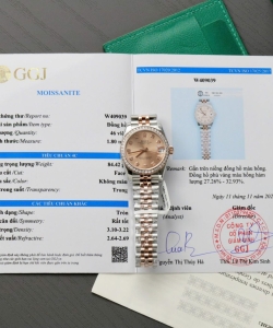 Rolex datejust custom moissanite diamonds hong kong 31mm