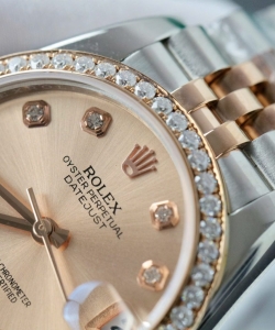 Rolex datejust custom moissanite diamonds hong kong 31mm