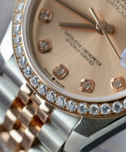 Rolex datejust custom moissanite diamonds hong kong 31mm