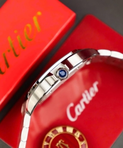 cartier santos gray dial 39.8mm