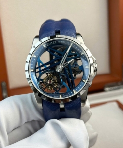 roger dubuis excalibur cobalt blue rddbex0838 42mm