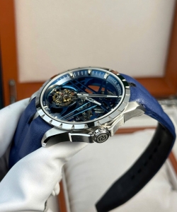 roger dubuis excalibur cobalt blue rddbex0838 42mm