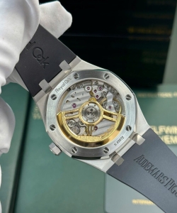 audemars piguet royal oak 15500 dial black rubber strap 41mm