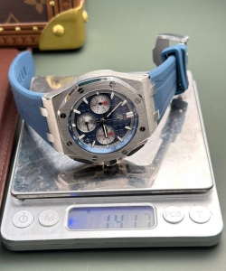 audemars piguet royal oak offshore chronograph 26420 blue dial a 43mm