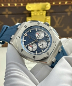 audemars piguet royal oak offshore chronograph 26420 blue dial a 43mm