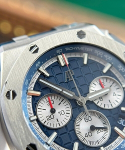 audemars piguet royal oak offshore chronograph 26420 blue dial a 43mm