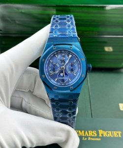 audemars piguet royal oak perpetual calendar 26579cs blue 41mm