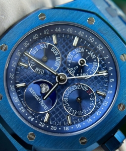 audemars piguet royal oak perpetual calendar 26579cs blue 41mm