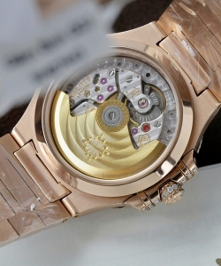 Patek Philippe nautilus 7118 gold wrapped + moissanite diamonds custom 35.2mm