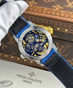 audemars piguet 26600 tourbillon openworked blue 41mm