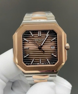 Patek Philippe cubitus 5821 demi rose gold dial chocolate 45mm