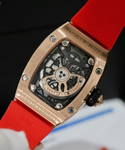 Richard Mille rm007 custom moissanite diamonds red 36mm