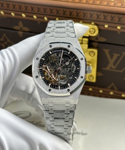 audemars piguet royal oak frosted 15407 skeleton dial t 41mm