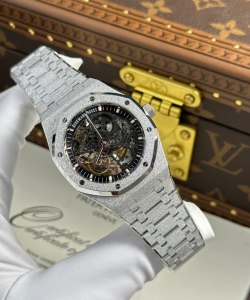 audemars piguet royal oak frosted 15407 skeleton dial t 41mm