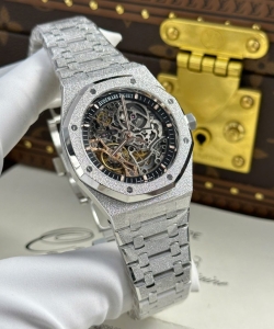 audemars piguet royal oak frosted 15407 skeleton dial t 41mm