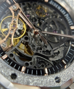 audemars piguet royal oak frosted 15407 skeleton dial t 41mm